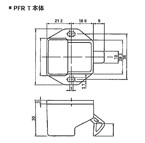 耐震ラッチ PFR-T 2