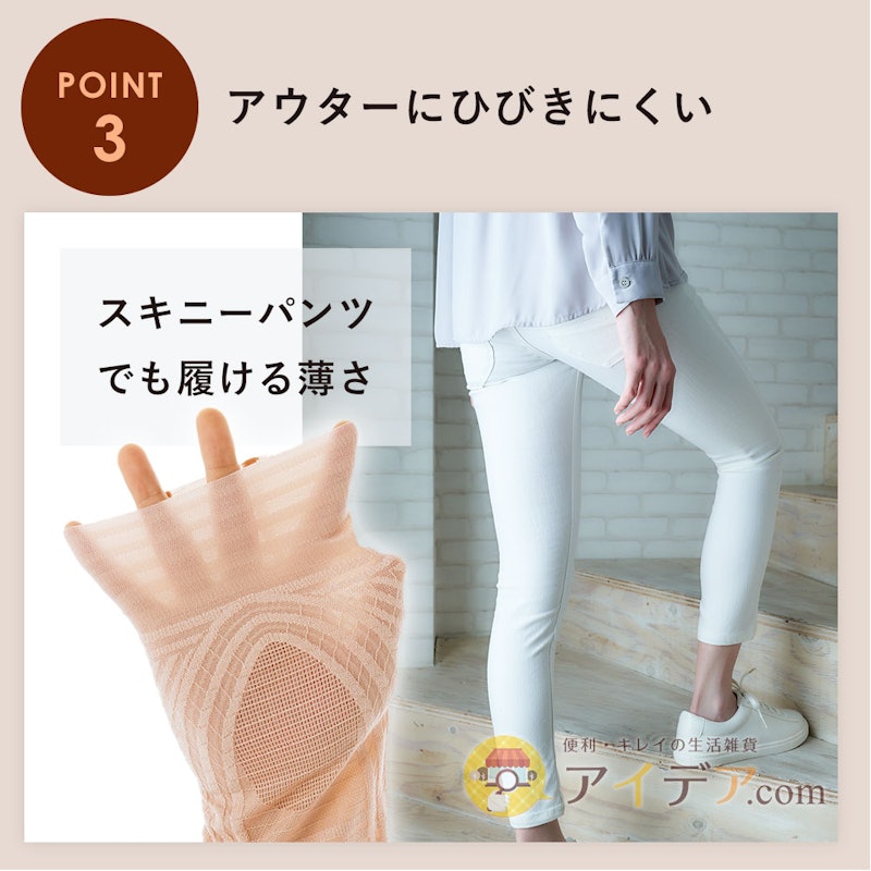極薄ひざWライン構造サポーター 5