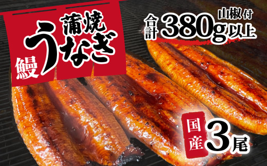 国産うなぎ蒲焼 山椒付き 1