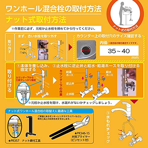シングルワンホールスプレー混合栓 4