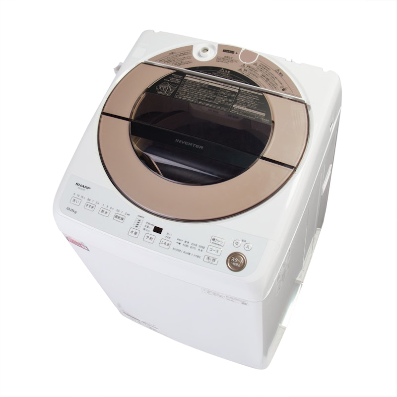 シャープ ES-GE6H 全自動洗濯機 6.0kg ゴールド系 - 洗濯機