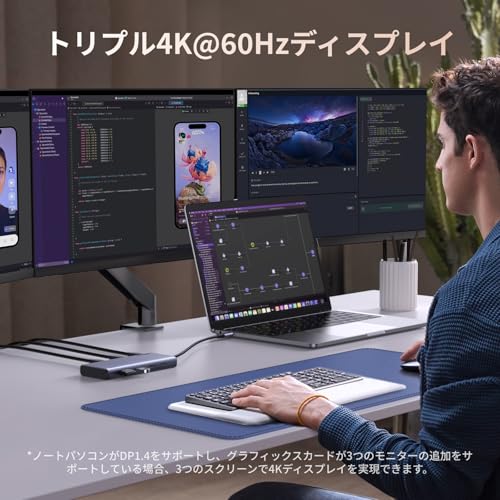 Revodok USB-C ハブ ドッキングステーション 3