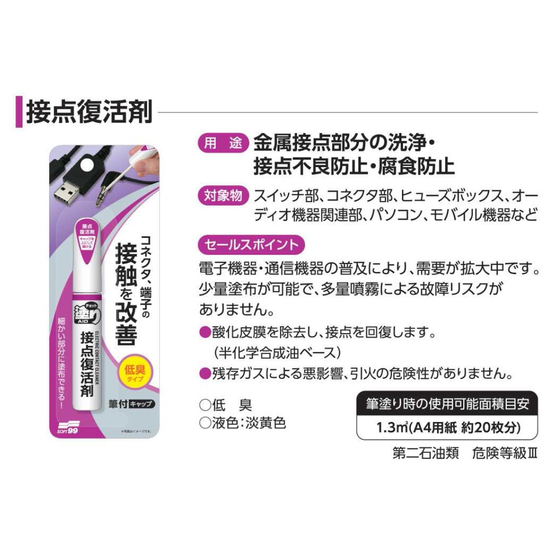 チョット塗りエイド 接点復活剤 3