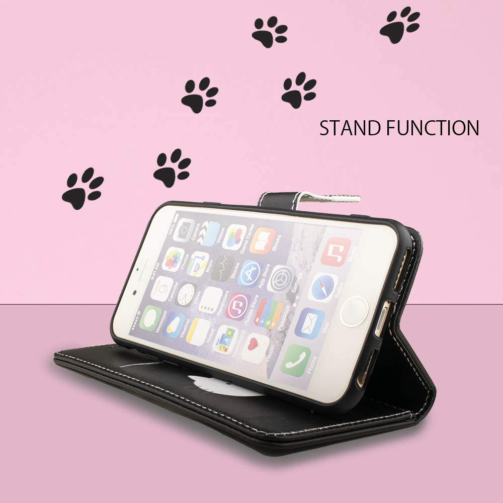 iPhone15ケース 手帳型 ねこ 3