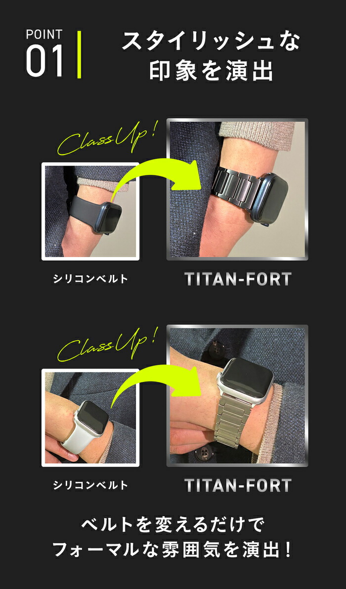 アップルウォッチバンド チタン 3