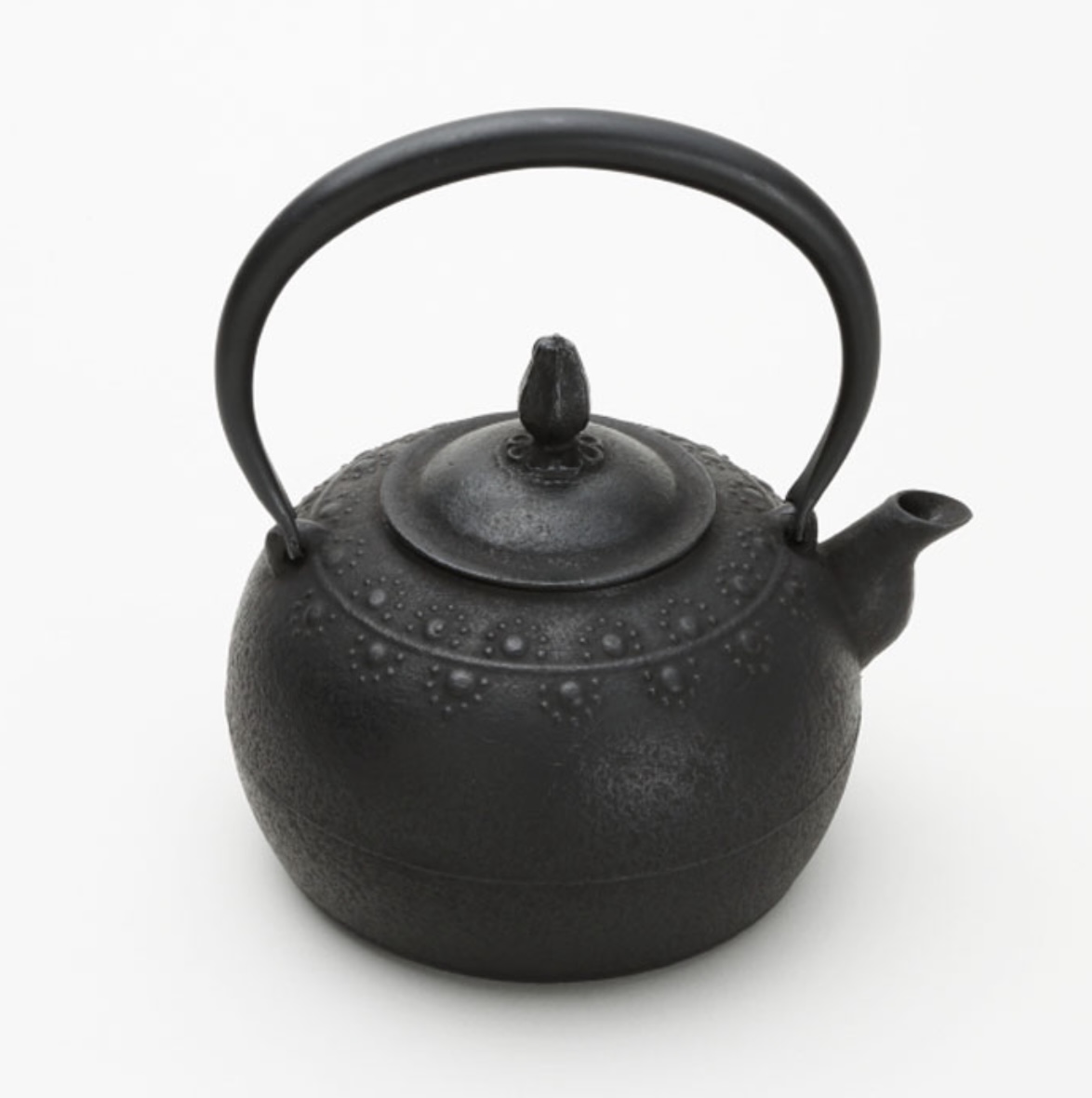 南部鉄器 花模様 鉄瓶 黒色 南部鉄器 花模様 鉄瓶 黒色