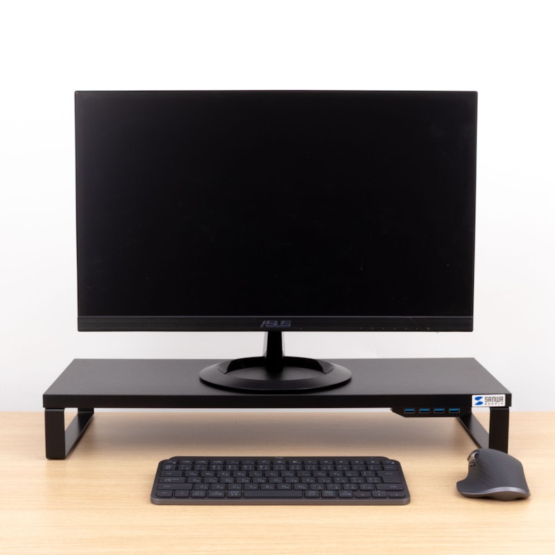 USBハブ付モニター台 4