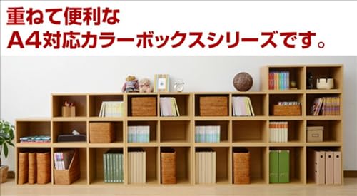 たてよこ使える カラーボックス A4 対応 2段 2