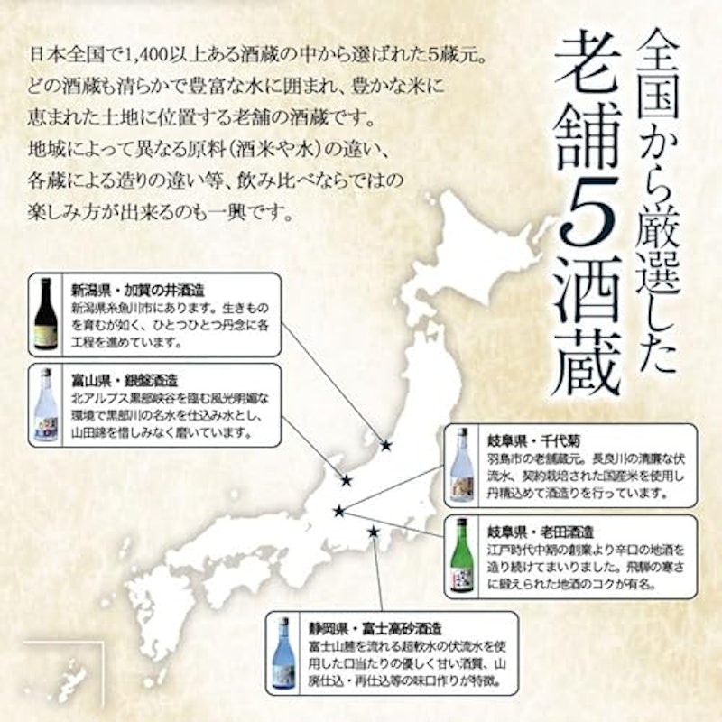 純米大吟醸飲み比べ 6
