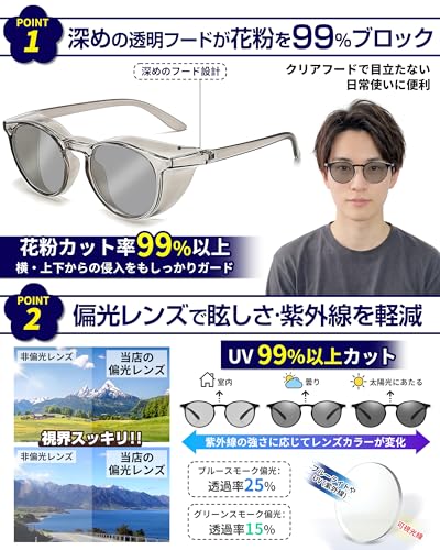 花粉症用メガネ 3