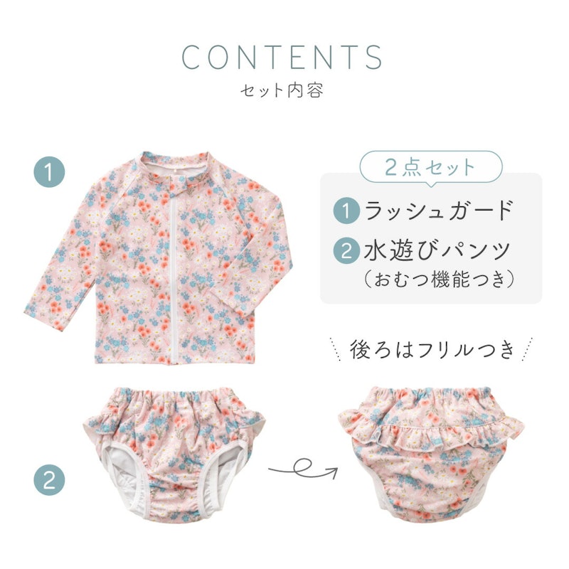 ラッシュガード&水遊びパンツセット 1