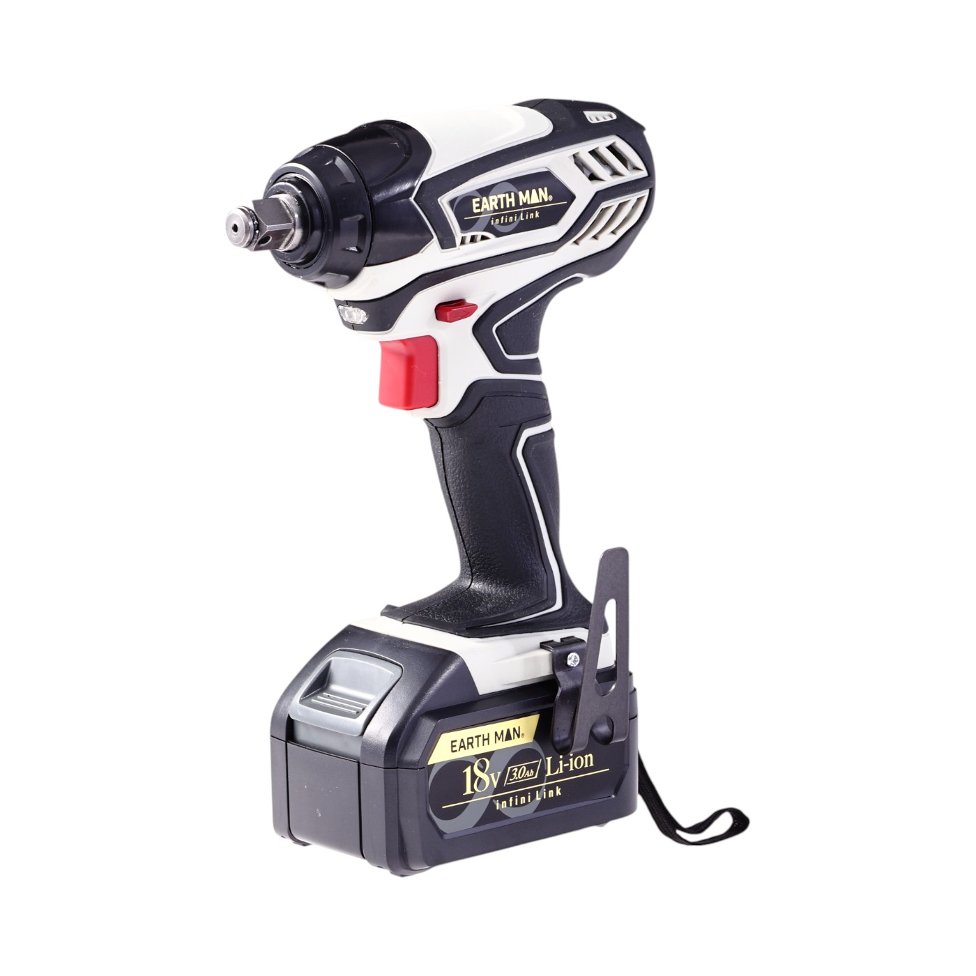 ☆ 高儀　EARTH MAN（アースマン） 18V インパクトレンチ（IW-180LiA）未使用（予備バッテリーBP-1803Li G 18V2.0Ah付き）☆ 高儀 EARTH MAN 18V 充電式 インパクトレンチ IW-180LiA 安めの