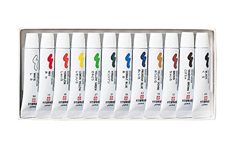透明水彩絵の具 12色セット 2