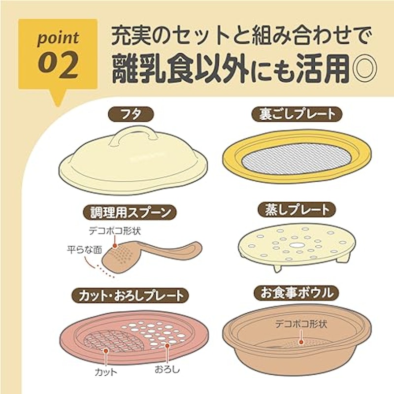 ママごはんつくって 離乳食作りから長~く使える調理セット 4
