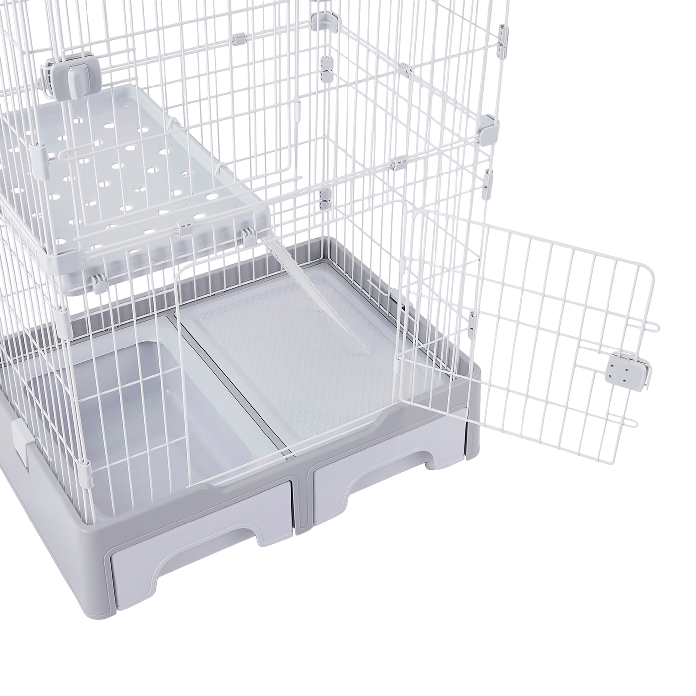 キャットケージ 2段 トイレ付きCATTOWERR STADIUM にゃん箱1号 ネオリード CAT TOWER STADIUM トイレ付きキャットケージ にゃん箱1号