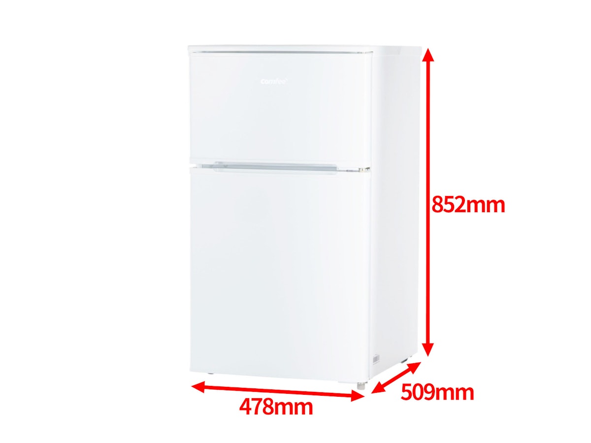 美的集団 Comfee'|2ドア小型冷蔵庫 RCT90WH/Eを検証レビュー 美的集団 Comfee'|2ドア小型冷蔵庫 RCT90WH/Eを検証レビュー