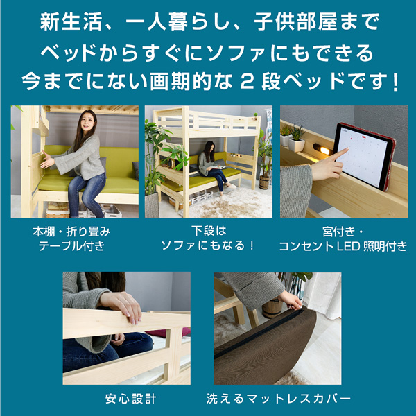 パームマット1枚付 ソファベッド 2