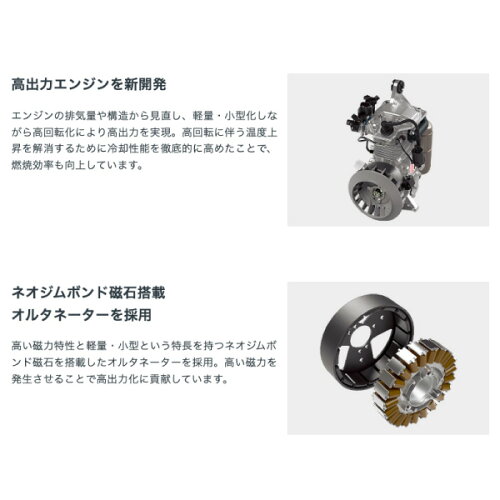 正弦波インバーター搭載発電機 9