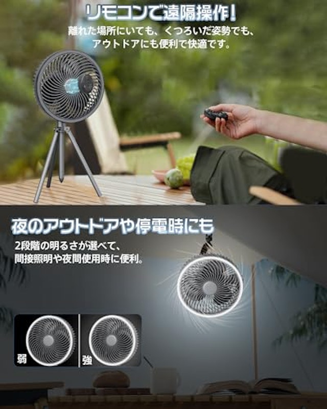 充電式扇風機 3