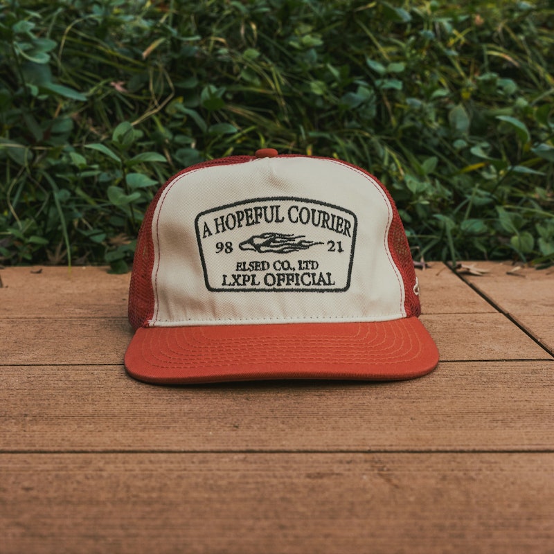 CAP LE レッド アメカジ トラッカーキャップ 1