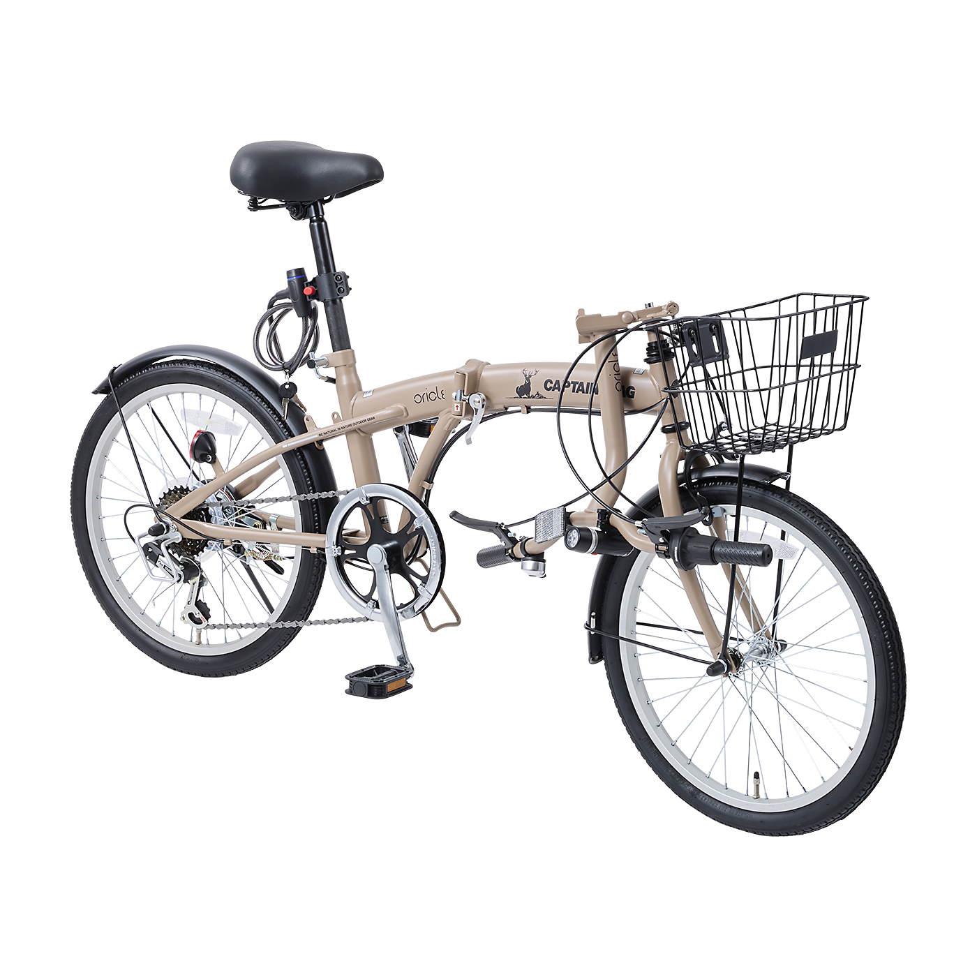 キャプテンスタッグ　折りたたみ自転車 シングルスピード　現状引き渡し キャプテンスタッグ 折りたたみ自転車 シングルスピード 現状