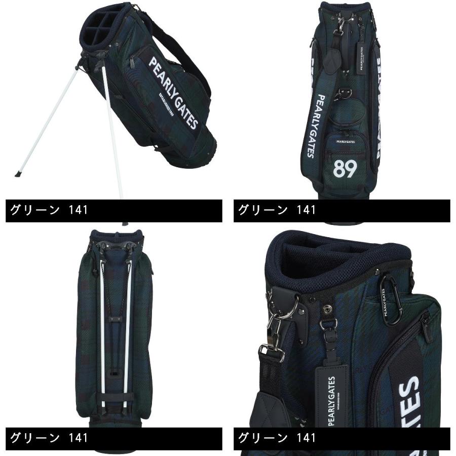 新品 タグ付き パーリーゲイツ チェック柄 スタンド式 キャディバッグ