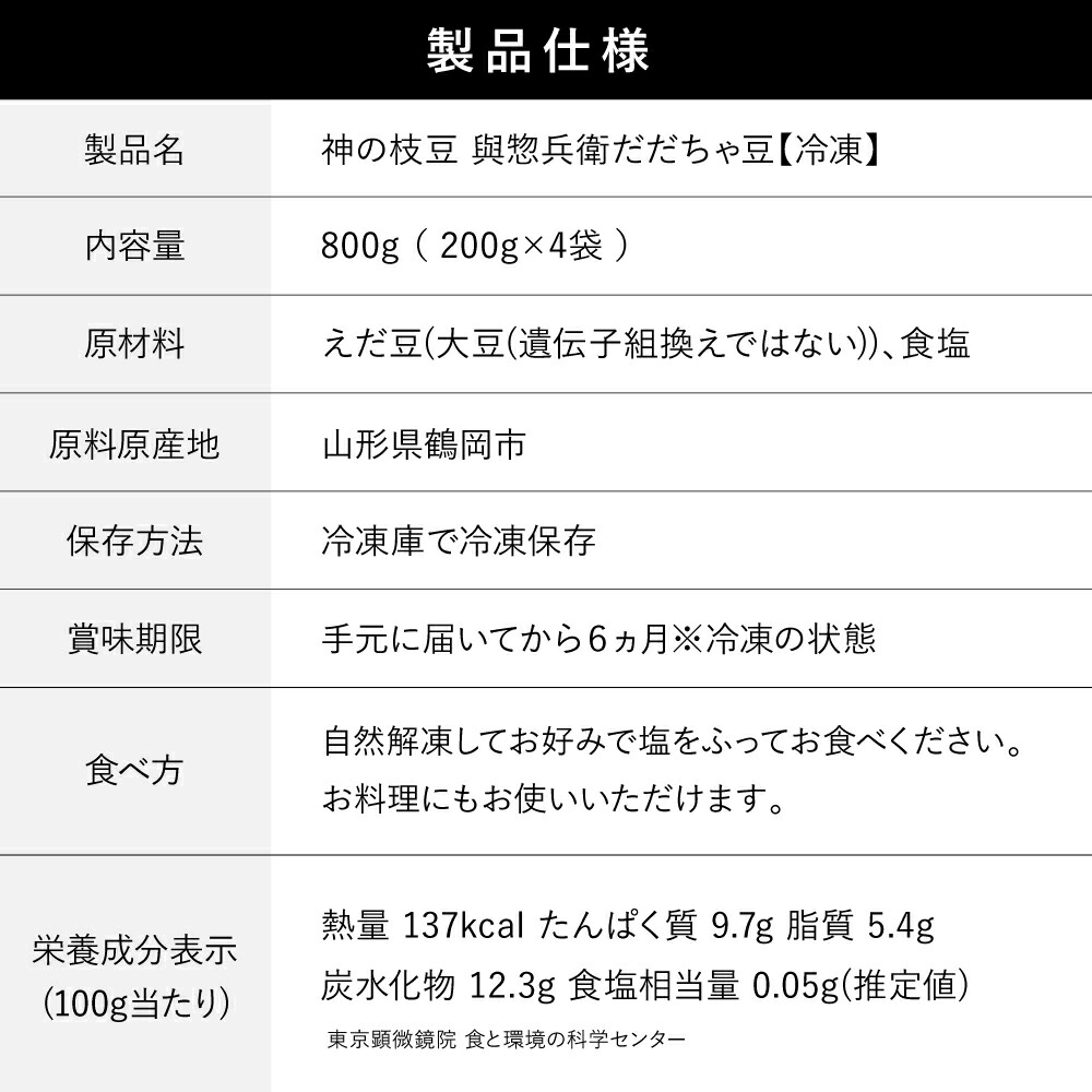 神の枝豆 與惣兵衛だだちゃ豆 8