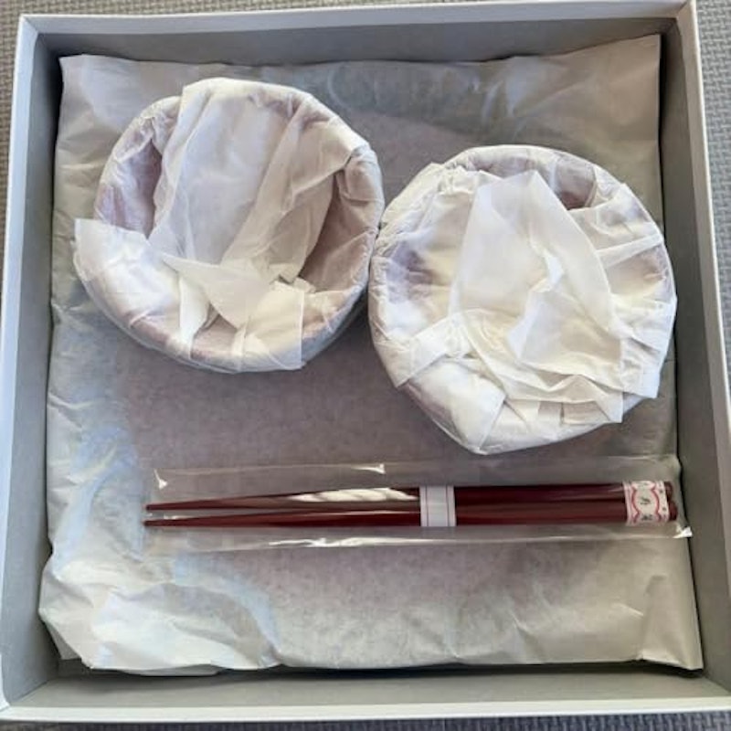 お食い初め用品 赤い器と箸 セット 1