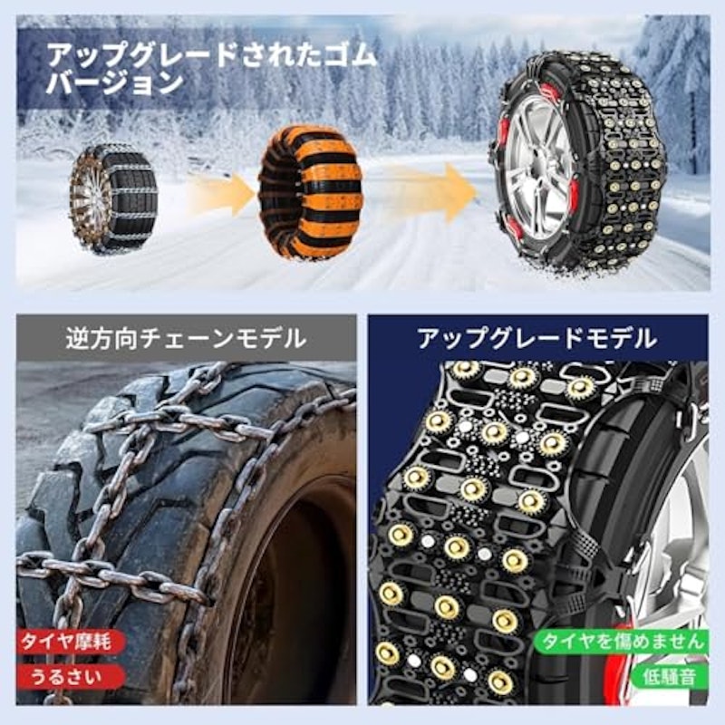 トヨタ ハイエース 200系タイヤチェーン 2