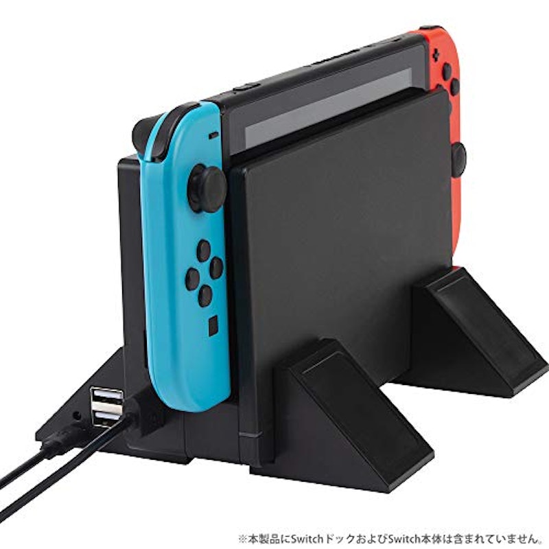 CYBER USBハブ付きアジャスタブル縦置きスタンド 2