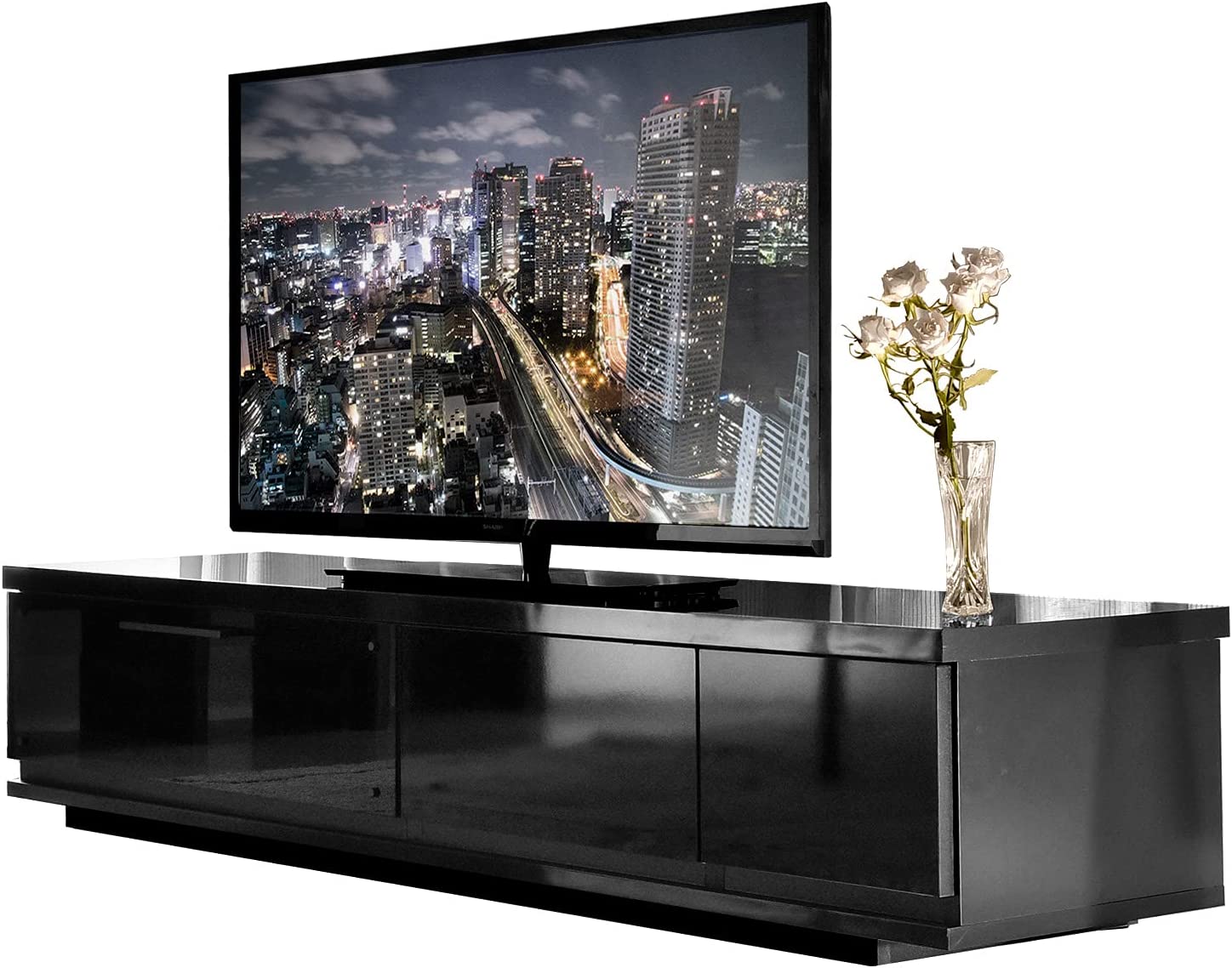 開梱設置】テレビ台 ルーチェ ガラスタイプ 幅250-300cm TV