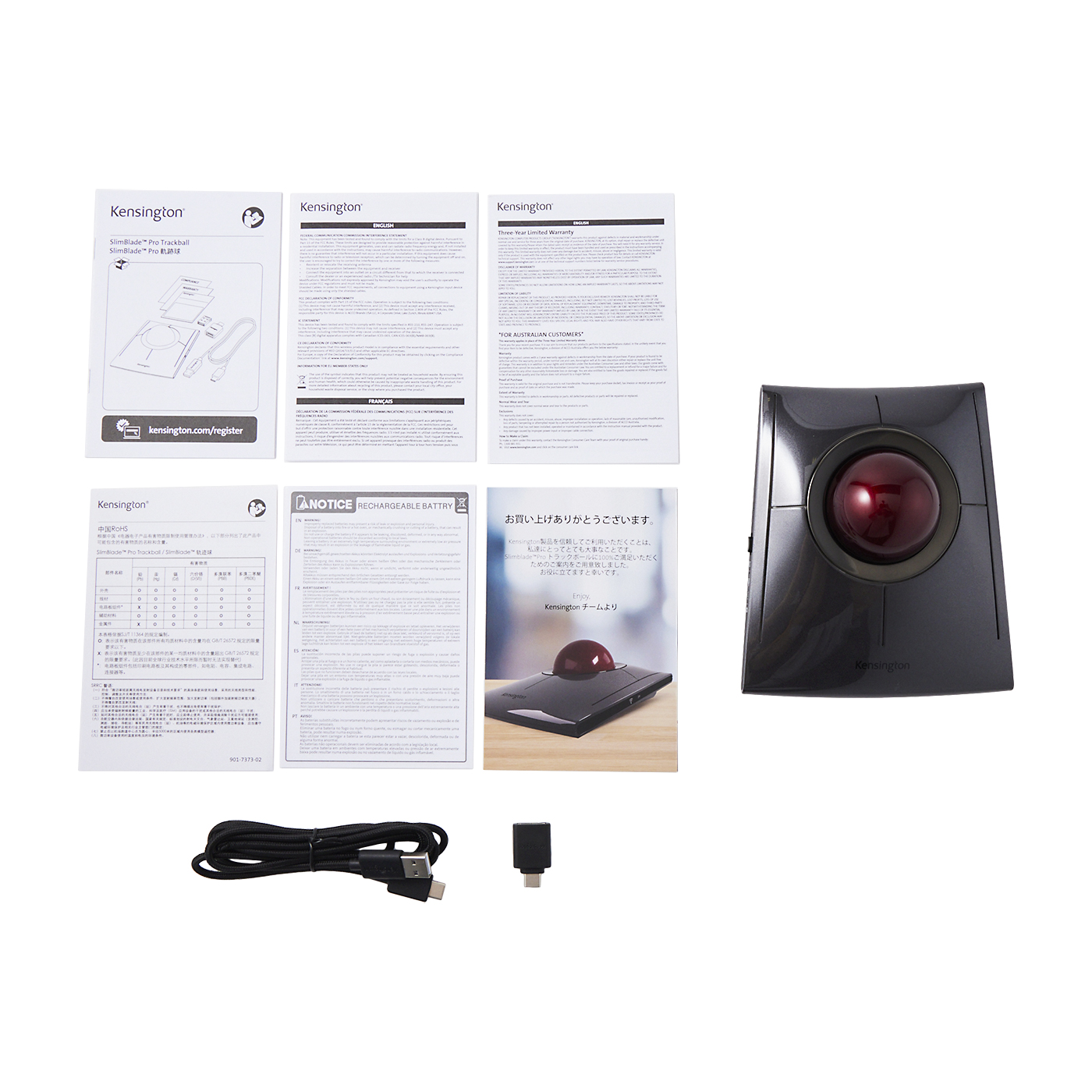 Acco Brands USA Kensington SlimBlade Pro Trackball K72081JP