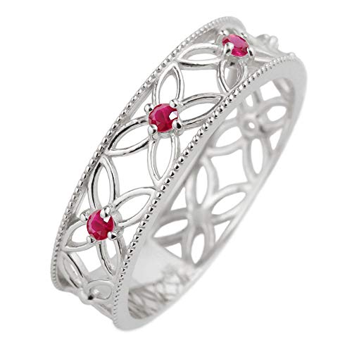 ルビー指輪 K18/Pt「ルビー ヌード」チェーンリング｜【オレフィーチェ】Orefice