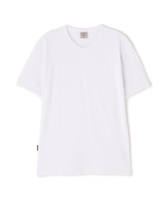 ミニワッフルV-ネック半袖Tシャツ 1