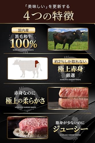 黒毛和牛 極上赤身 ベルシンステーキ（STANDARD） 4