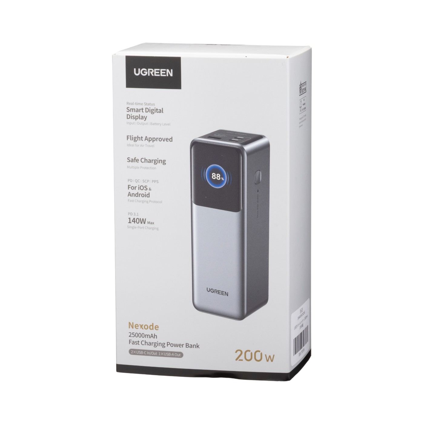 UGREEN Nexode モバイルバッテリー 25000mAh 200Wの口コミ・評判は