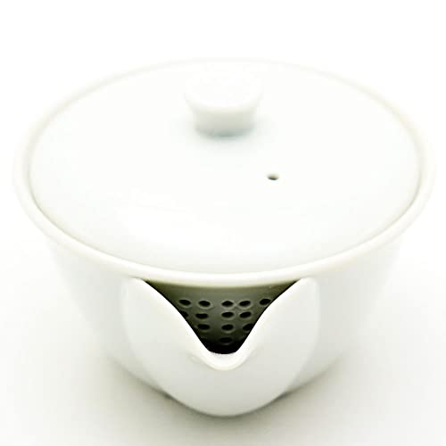 宝瓶 白磁 陶網 美濃焼 茶器 急須 2