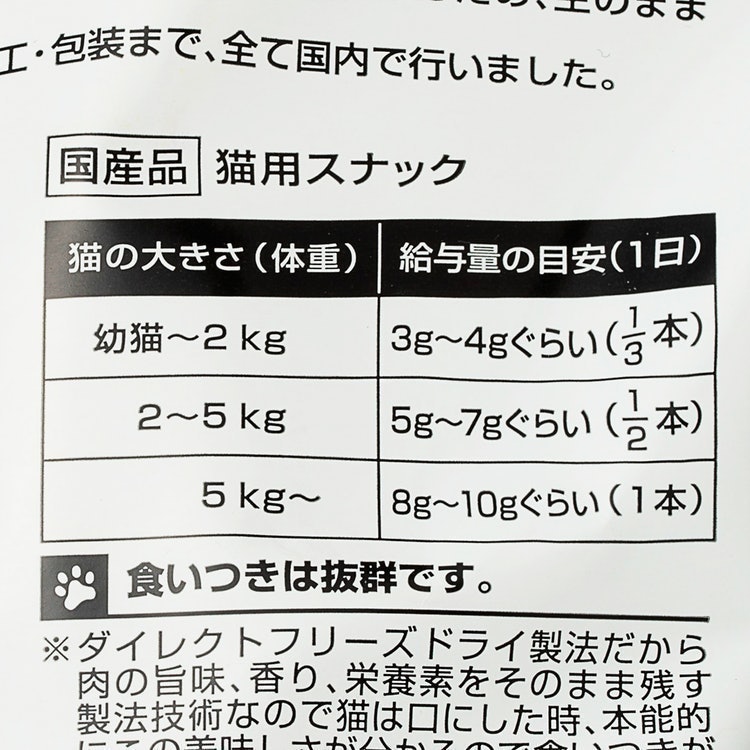 フリーズドライのササミ猫用 5
