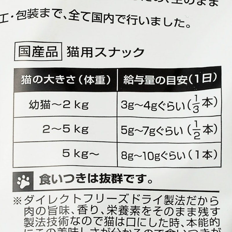フリーズドライのササミ猫用 5