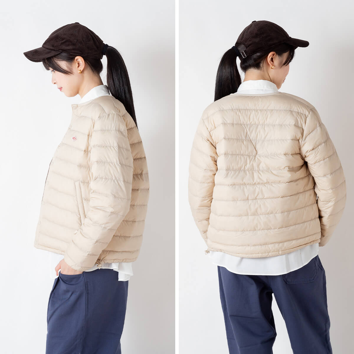 インナーダウンクルーネックジャケット 4