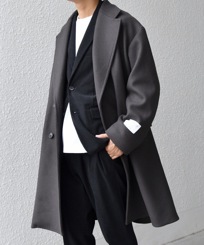 PURE WOOL MELTON ダブル チェスターコート 25AW 2