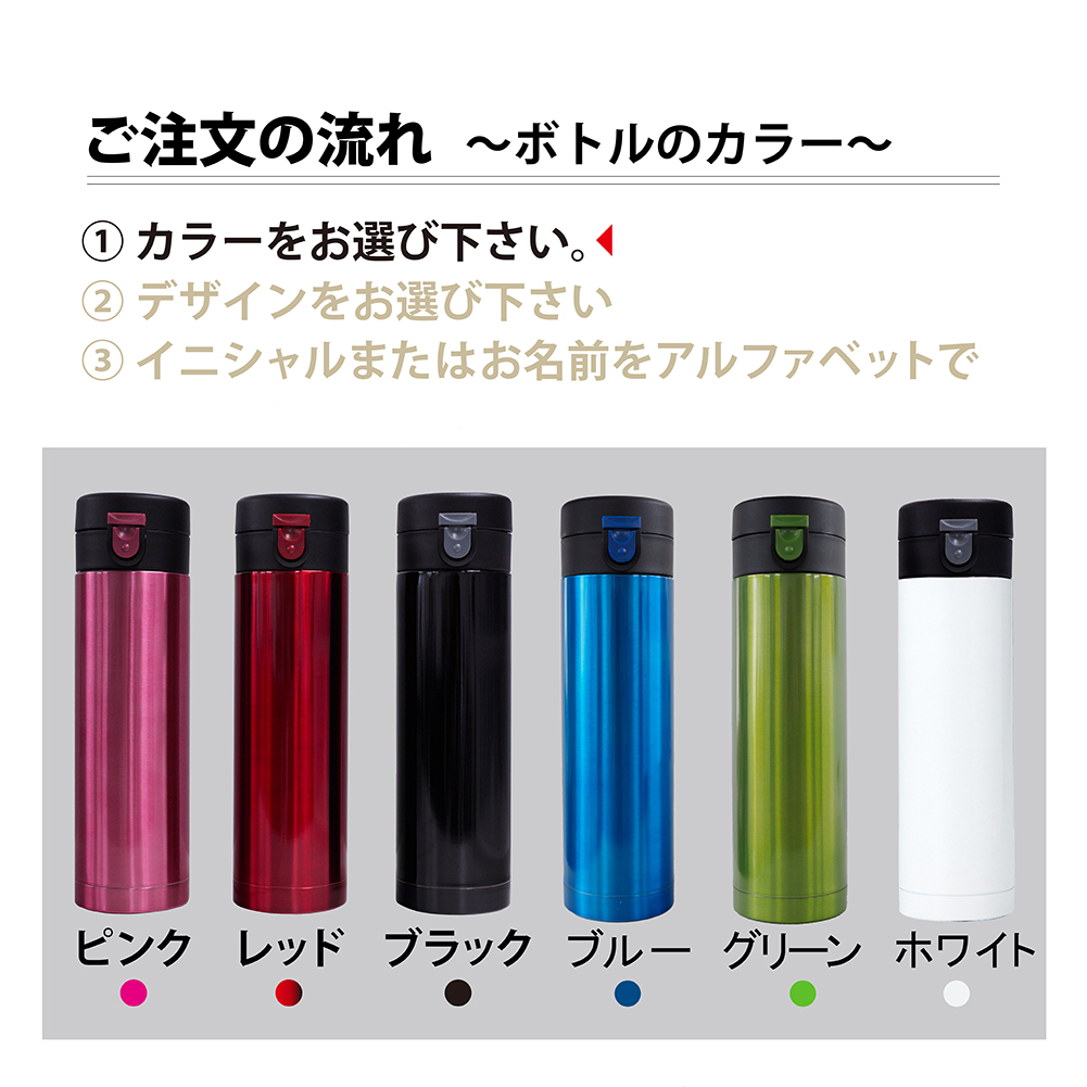 名入れ ワンタッチ ステンレスボトル 3