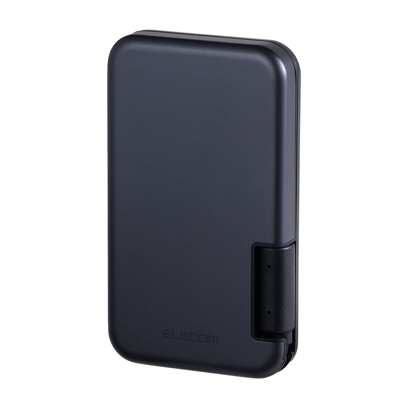 エレコム iPhone向けケーブル一体型/収納式 外付けSSD ESD-EPB1000GBK