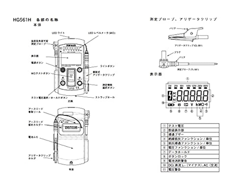 スマートスタイル 7レンジ式絶縁抵抗計 4