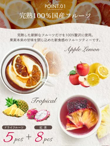 純国産 フルーツ・ティー 紅茶ギフト 3