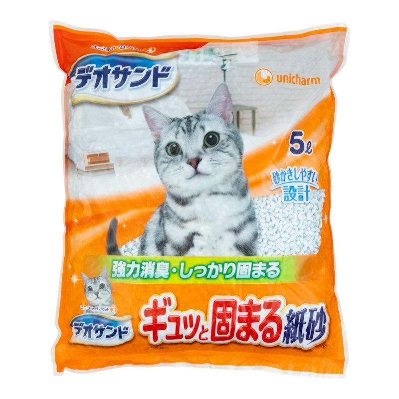 デオサンド ギュッと固まる紙砂 1