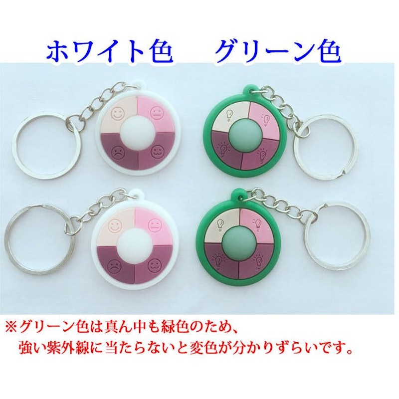 紫外線チェック ストラップ キーホルダー 3