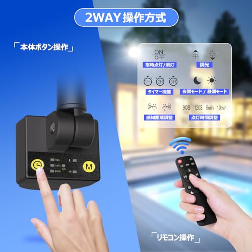人感センサーライト 4