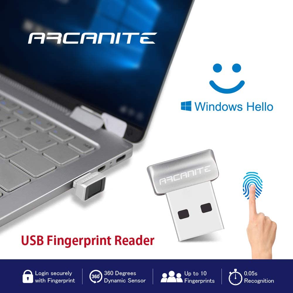 ARCANITE USB指紋認証リーダー 3