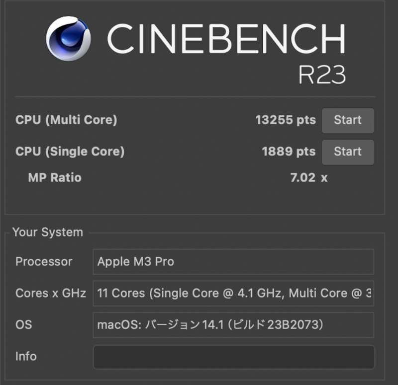 14インチMacBook Pro (M3 Pro) 10
